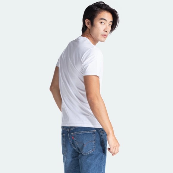 💖MEGA SALE💖 Levi’s LOGO CLASSIC Set-in Nec White Men's Size M/L/XL 177830197 - Picture 2 of 4